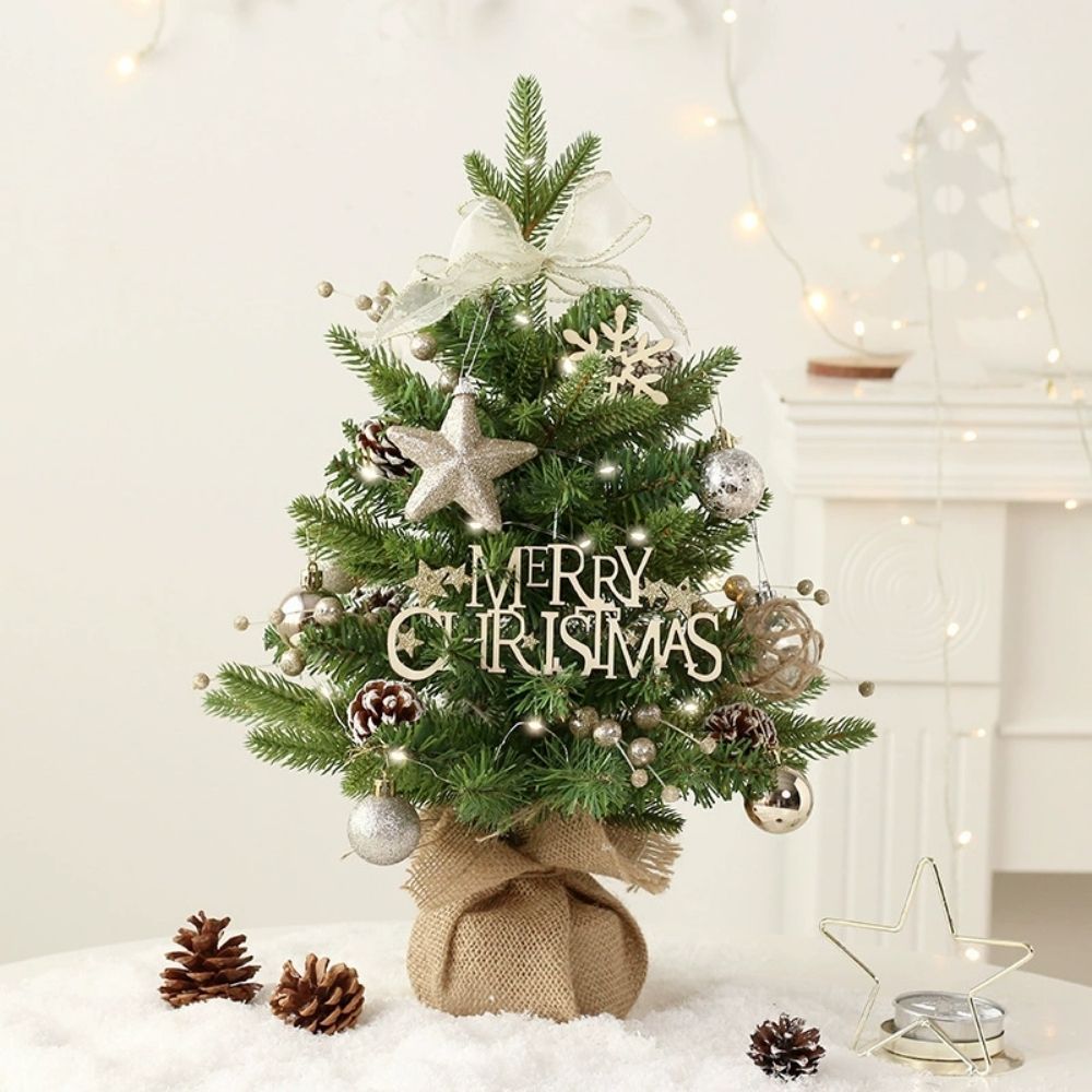 58cm Christmas Tree Rotating Music Box with Ornaments Christmas Decoration Gift