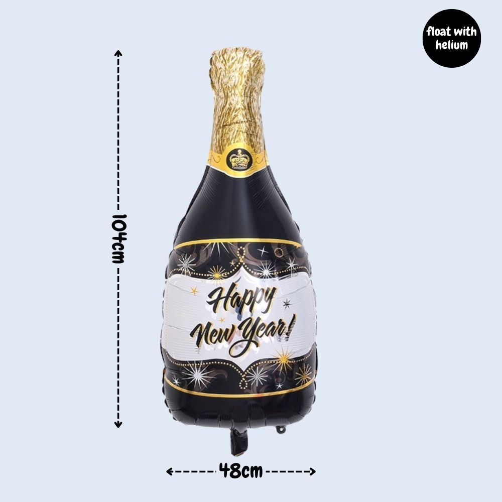 Happy New Year party Decoration Foil Balloon Tableware for New Year Party Decoration