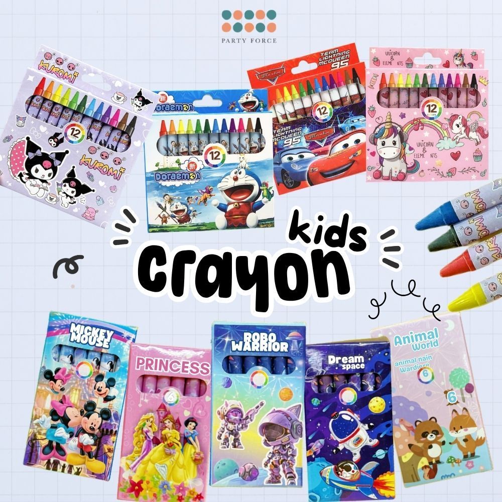 Crayon - 12 Colours 6 Colours