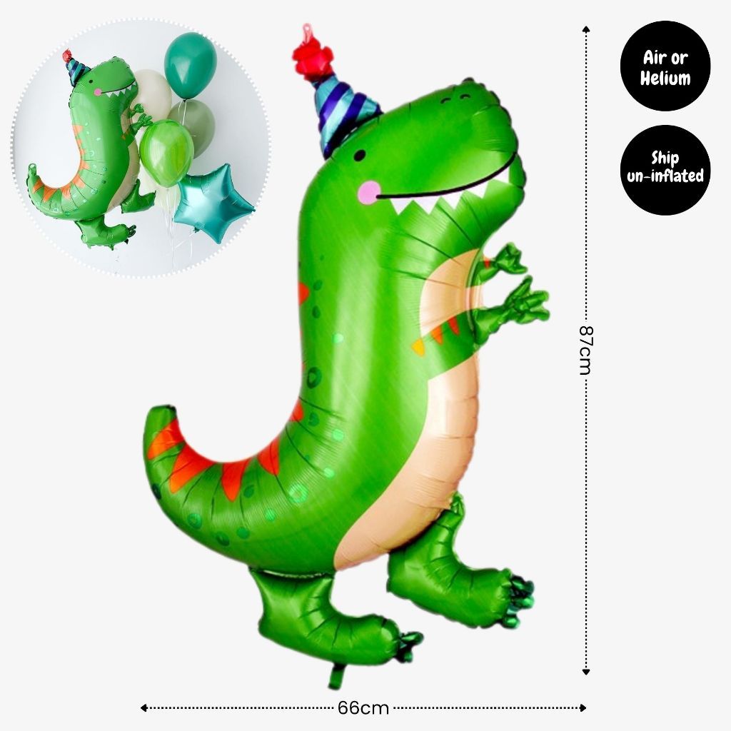 Personalised Dinosaur Theme Birthday Balloon Party Balloon Banner Decoration