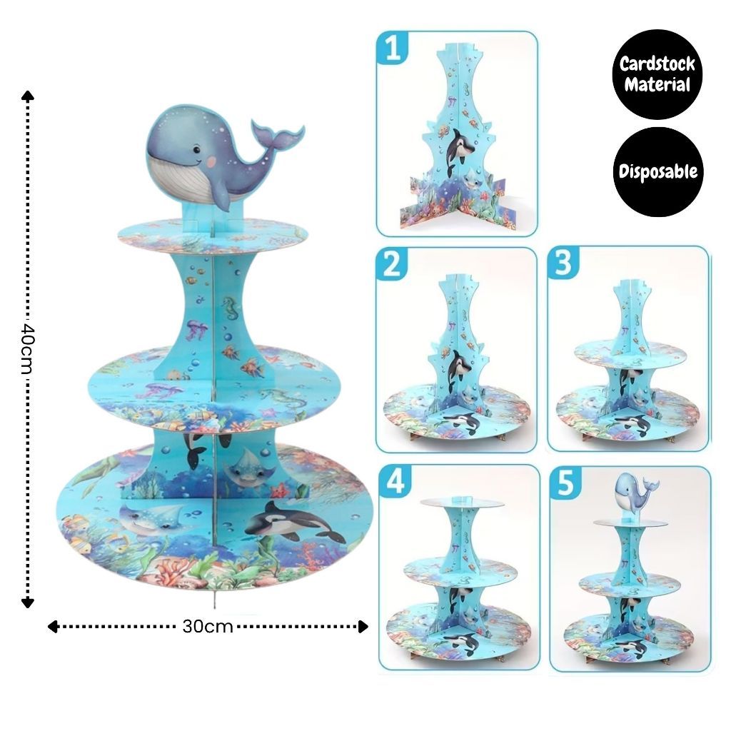 Personalised Under the Sea Animal Theme Birthday Party Decoration