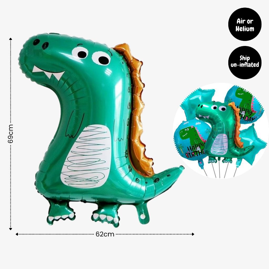 Personalised Dinosaur Theme Birthday Balloon Party Balloon Banner Decoration