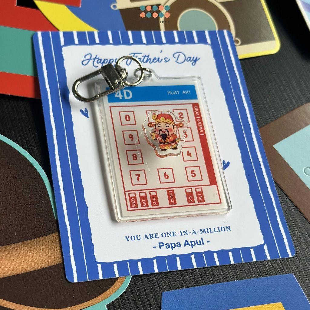 Personalised Father's Day 4D Keychain Gift