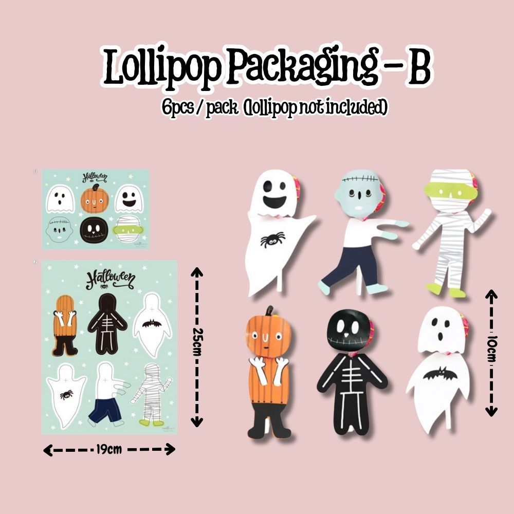 Halloween trick or treat Gift Bag Lollipop Candy Sweet Gift Box