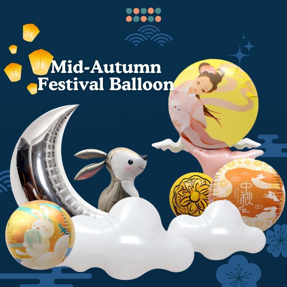 Mid Autumn Festival Handheld Balloon for promotions and events Goodie bag
