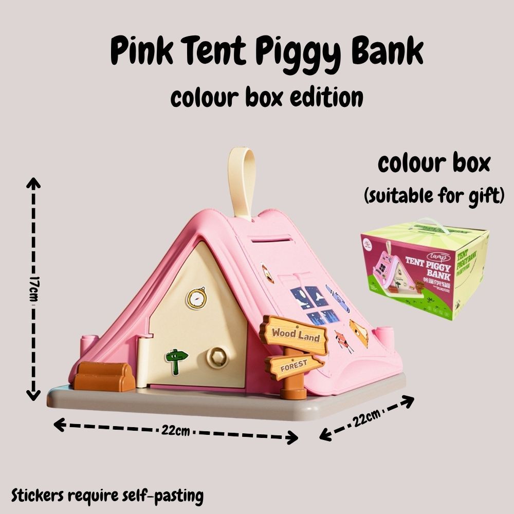 Creative Gift Kids Piggy Bank Gas Station Cafe Piggy Bank for Notes and coins