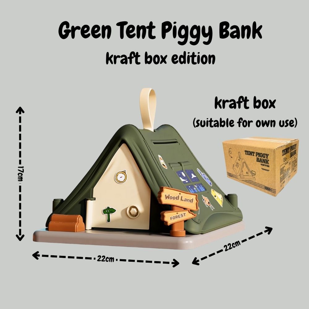 Creative Gift Kids Piggy Bank Gas Station Cafe Piggy Bank for Notes and coins