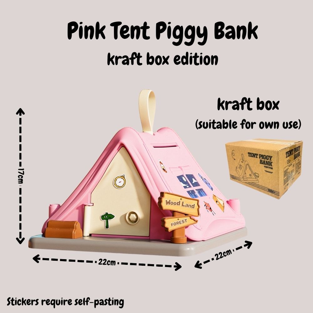 Creative Gift Kids Piggy Bank Gas Station Cafe Piggy Bank for Notes and coins
