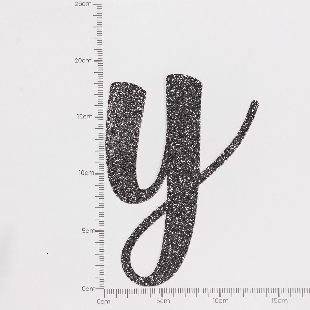 [SG Instock[ Customised Cursive Banner Glitter Black Script Font Custom Banner Happy Birthday Banner