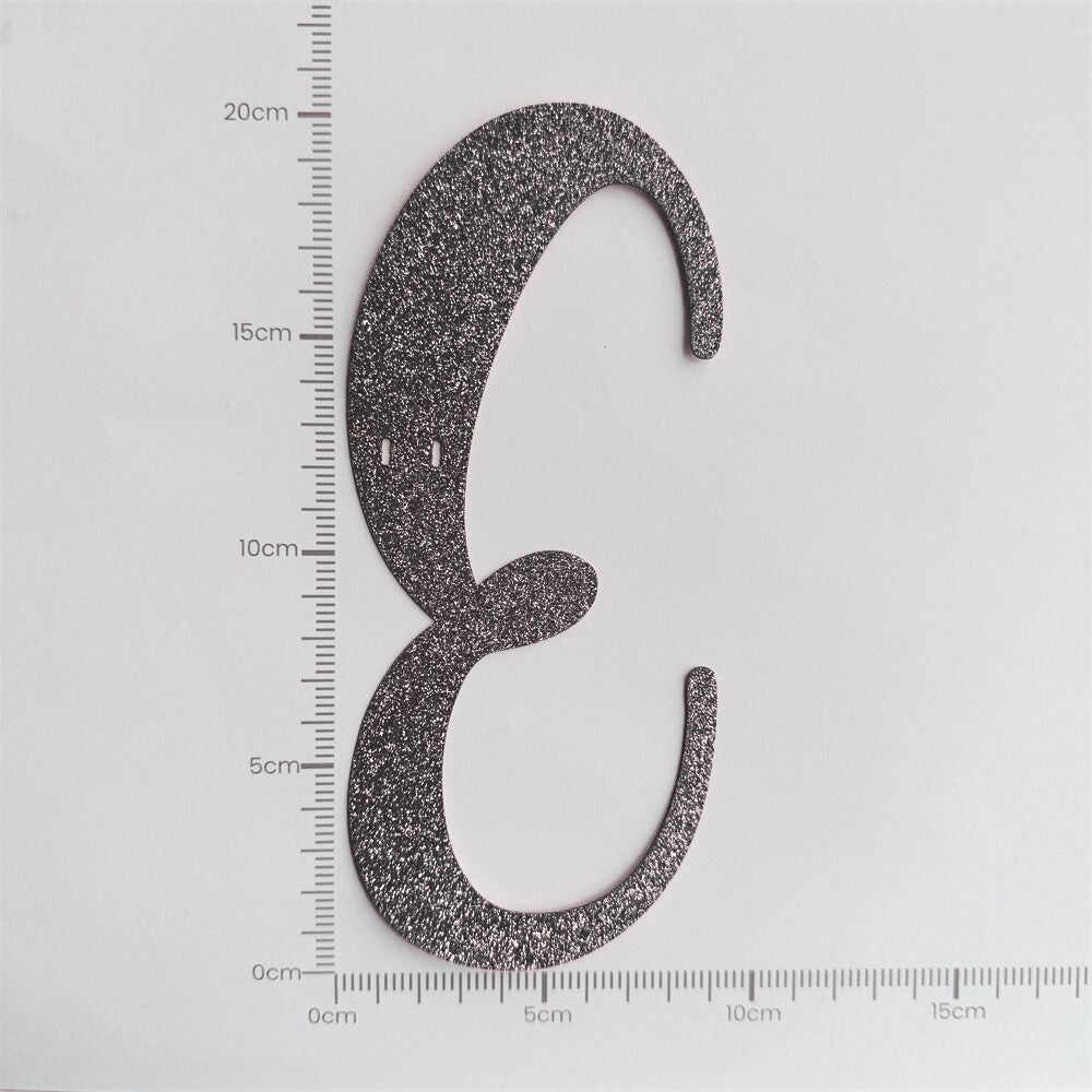 [SG Instock[ Customised Cursive Banner Glitter Black Script Font Custom Banner Happy Birthday Banner