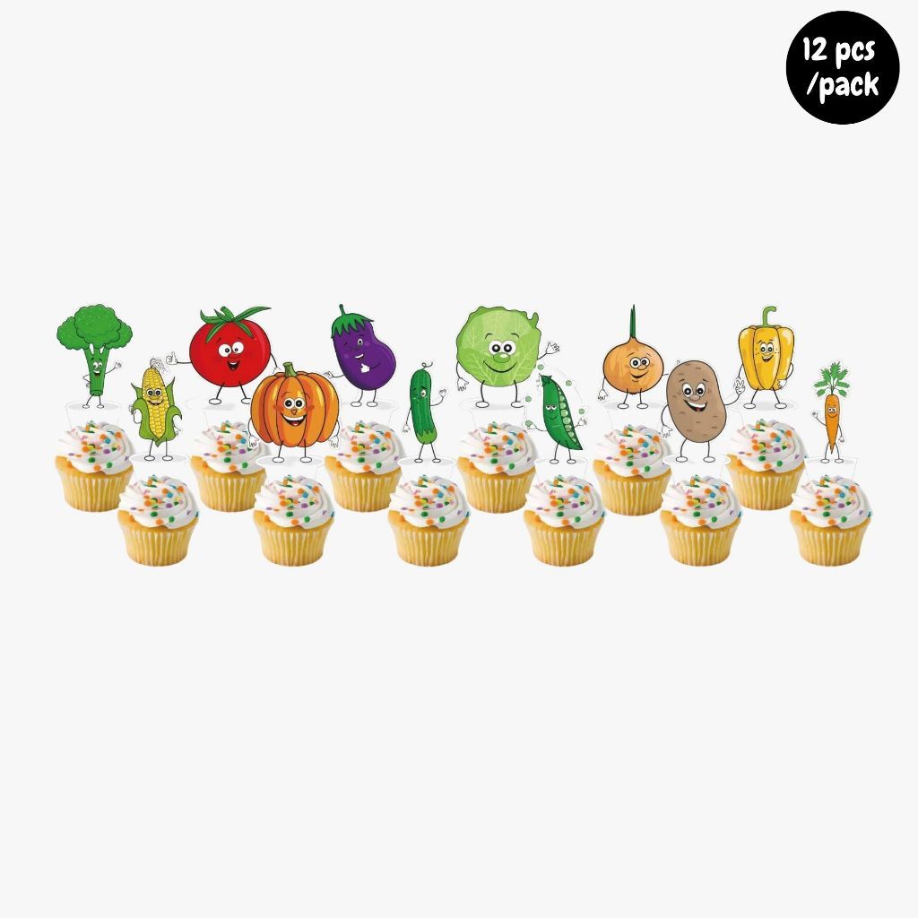 Personalised Fruits and Vegetable Theme Birthday Balloon Party Balloon Banner Decoration