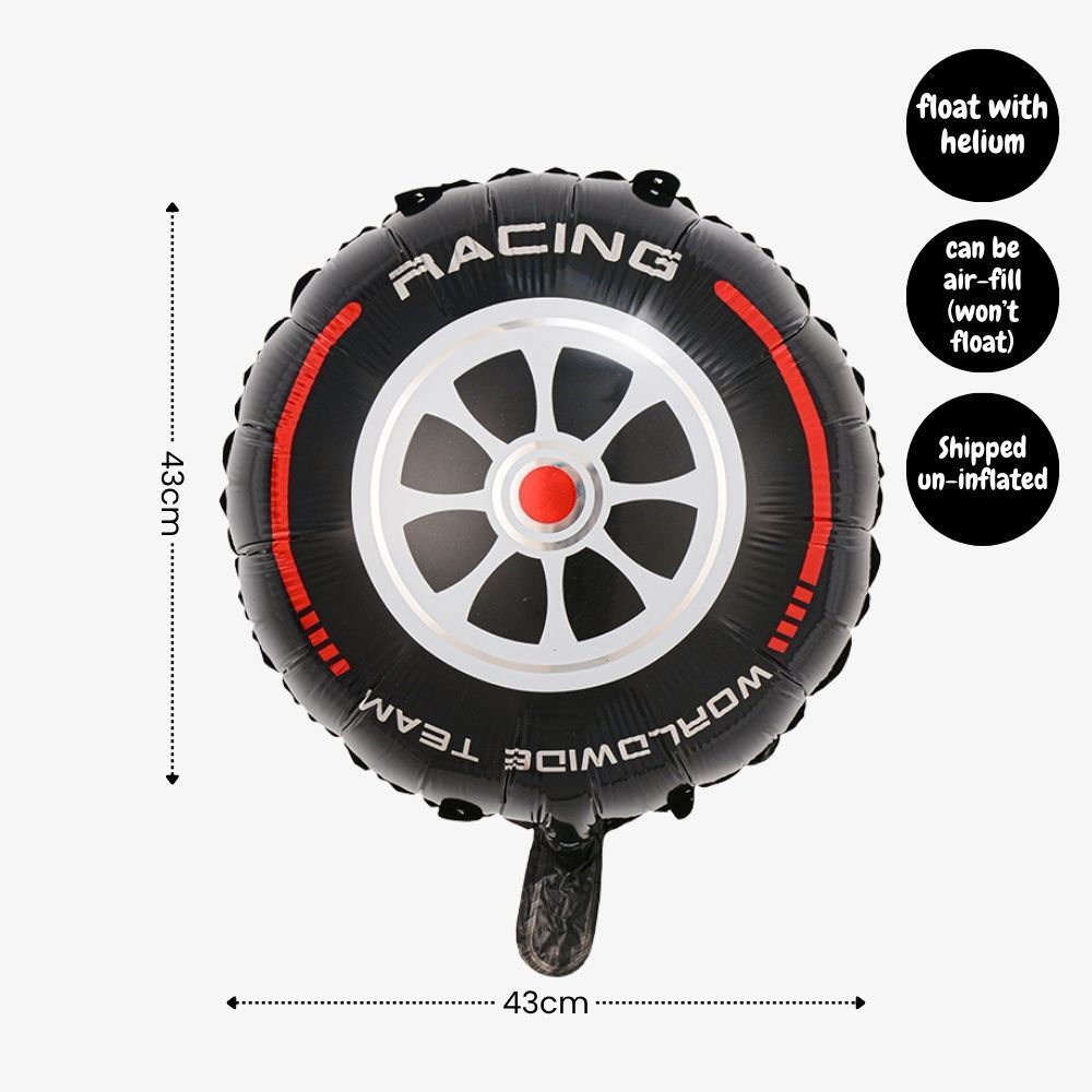Personalised Hot Wheels Racing Theme Birthday Party Balloon Banner Decoration