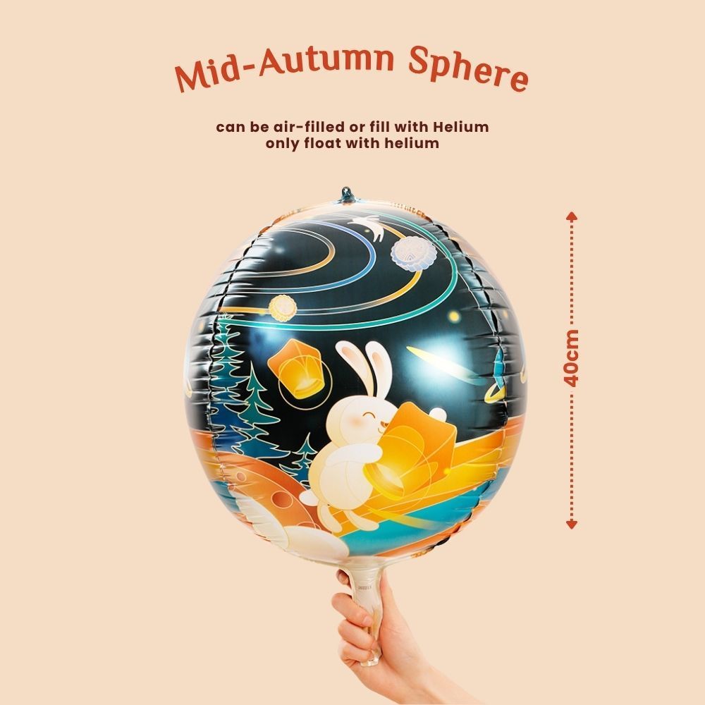 Mid Autumn Festival Handheld Balloon for promotions and events Goodie bag