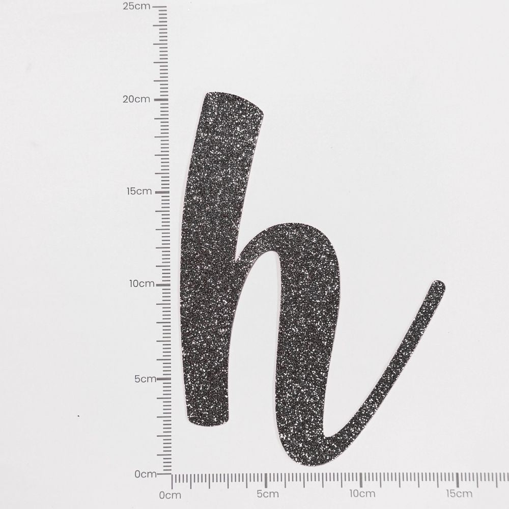 [SG Instock[ Customised Cursive Banner Glitter Black Script Font Custom Banner Happy Birthday Banner