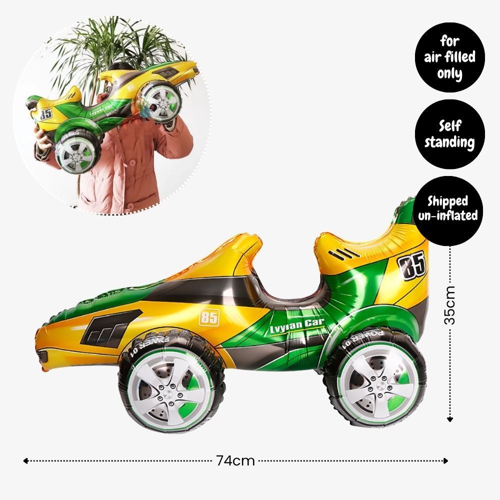 Personalised Hot Wheels Racing Theme Birthday Party Balloon Banner Decoration