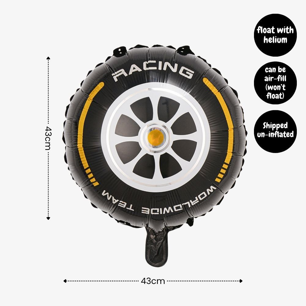 Personalised Hot Wheels Racing Theme Birthday Party Balloon Banner Decoration