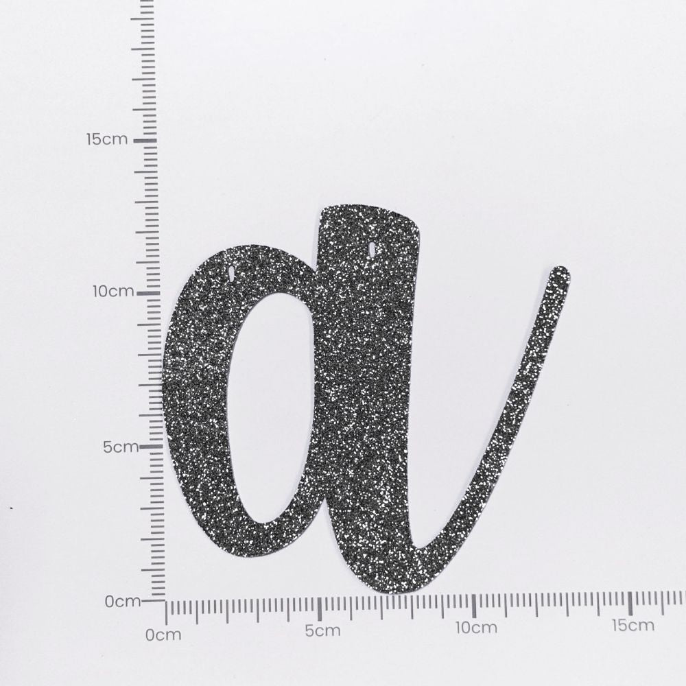 [SG Instock[ Customised Cursive Banner Glitter Black Script Font Custom Banner Happy Birthday Banner