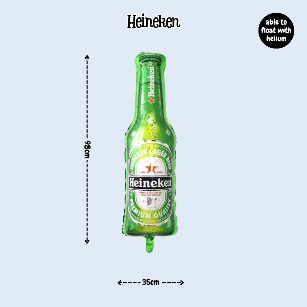 Large Size Champagne Whisky bear foil balloon for birthday party decoration