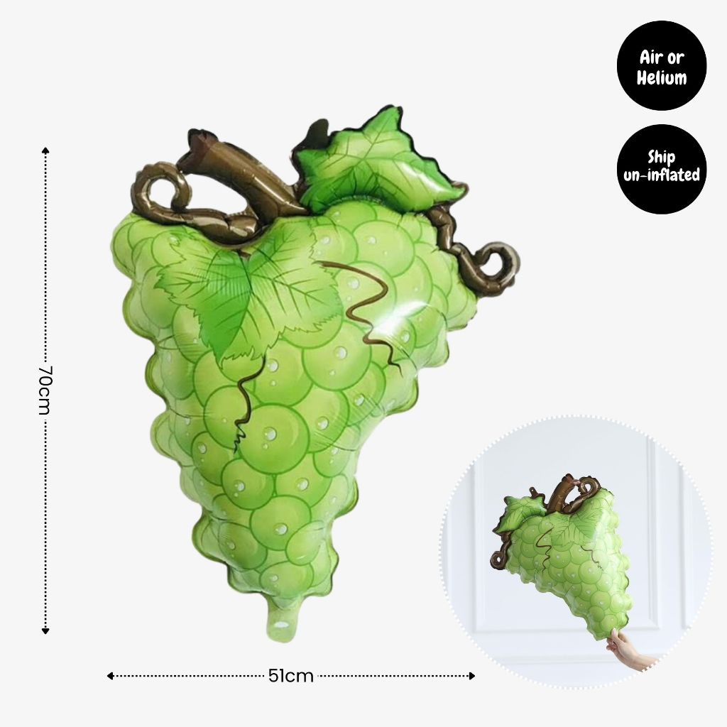 Personalised Fruits and Vegetable Theme Birthday Balloon Party Balloon Banner Decoration