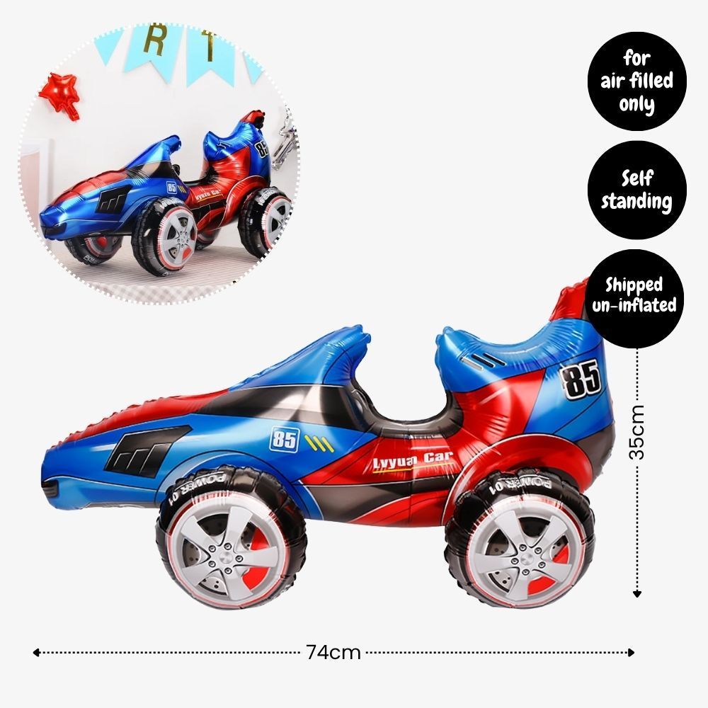 Personalised Hot Wheels Racing Theme Birthday Party Balloon Banner Decoration
