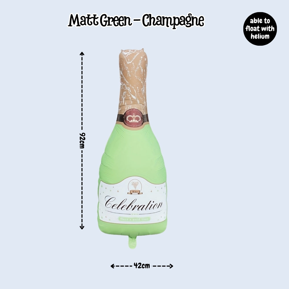 Large Size Champagne Whisky bear foil balloon for birthday party decoration