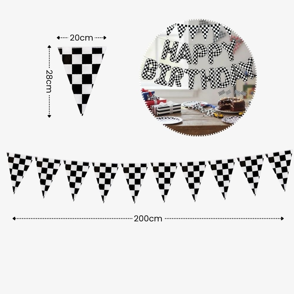 Personalised Hot Wheels Racing Theme Birthday Party Balloon Banner Decoration