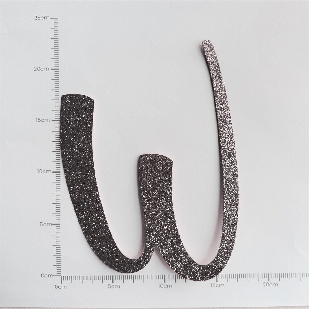 [SG Instock[ Customised Cursive Banner Glitter Black Script Font Custom Banner Happy Birthday Banner