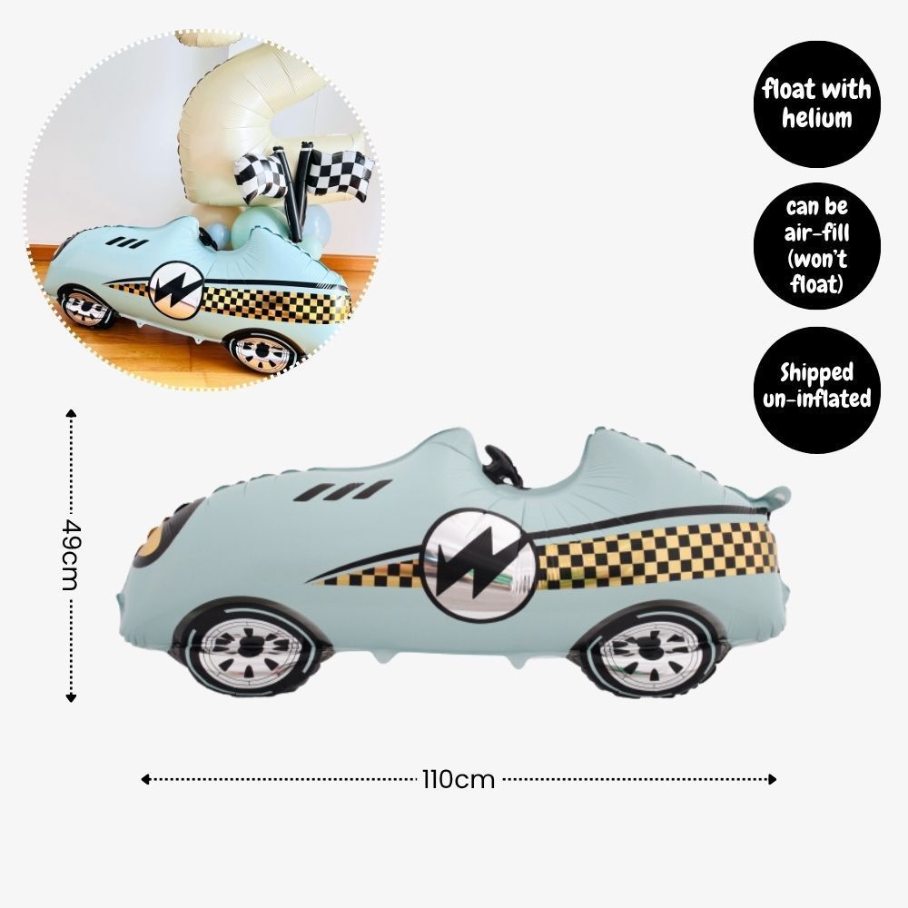 Personalised Hot Wheels Racing Theme Birthday Party Balloon Banner Decoration