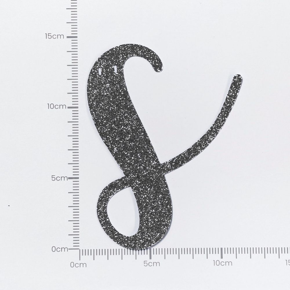 [SG Instock[ Customised Cursive Banner Glitter Black Script Font Custom Banner Happy Birthday Banner