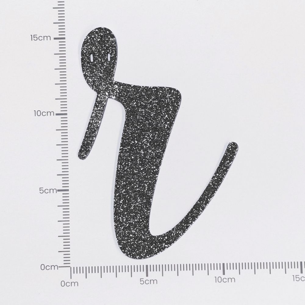 [SG Instock[ Customised Cursive Banner Glitter Black Script Font Custom Banner Happy Birthday Banner