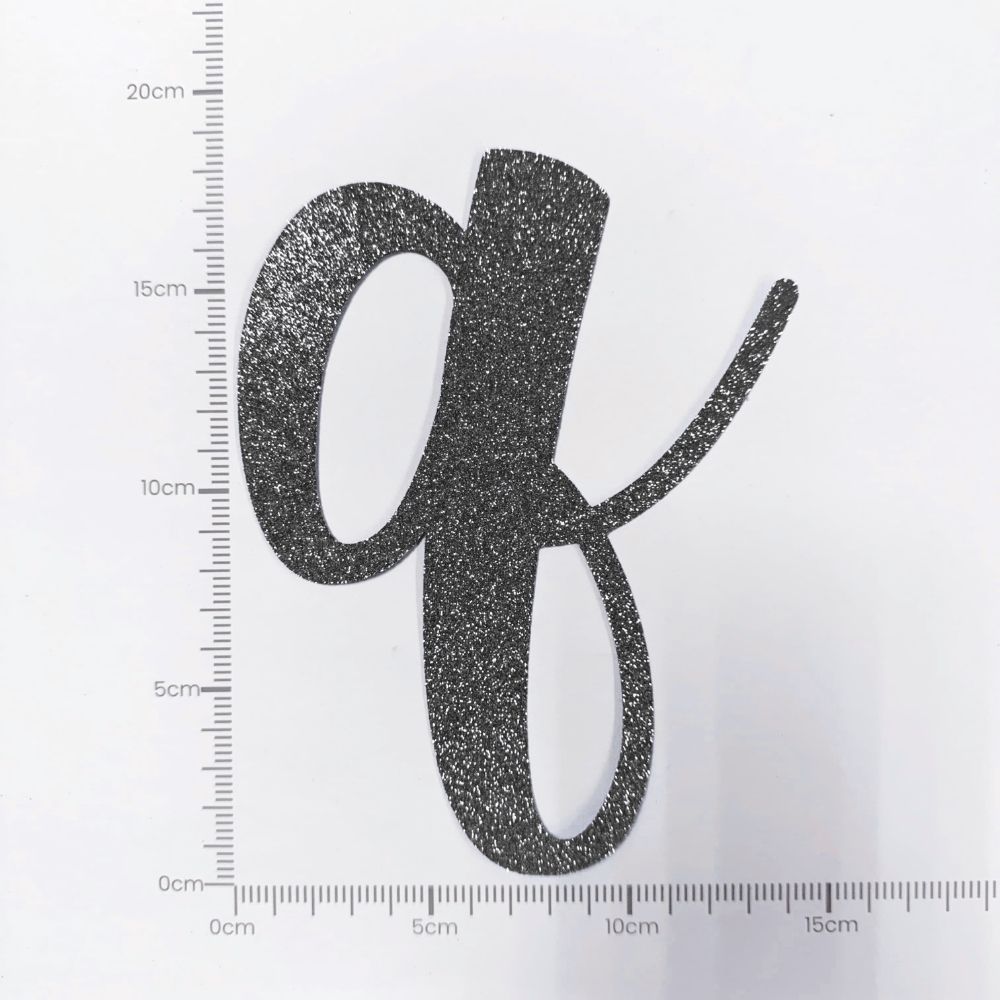 [SG Instock[ Customised Cursive Banner Glitter Black Script Font Custom Banner Happy Birthday Banner