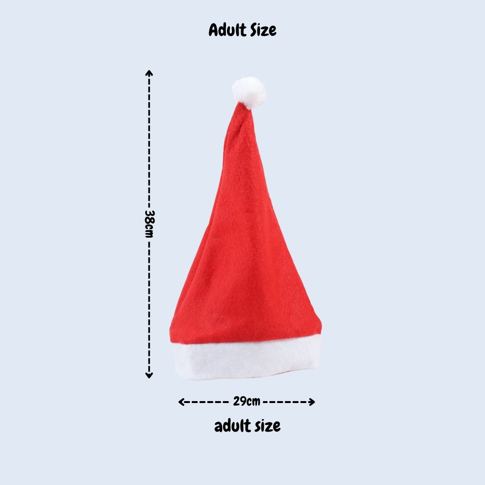 Christmas Hat Xmas Santa Hat for Unisex Adults Child Pets for Christmas Party Accessories