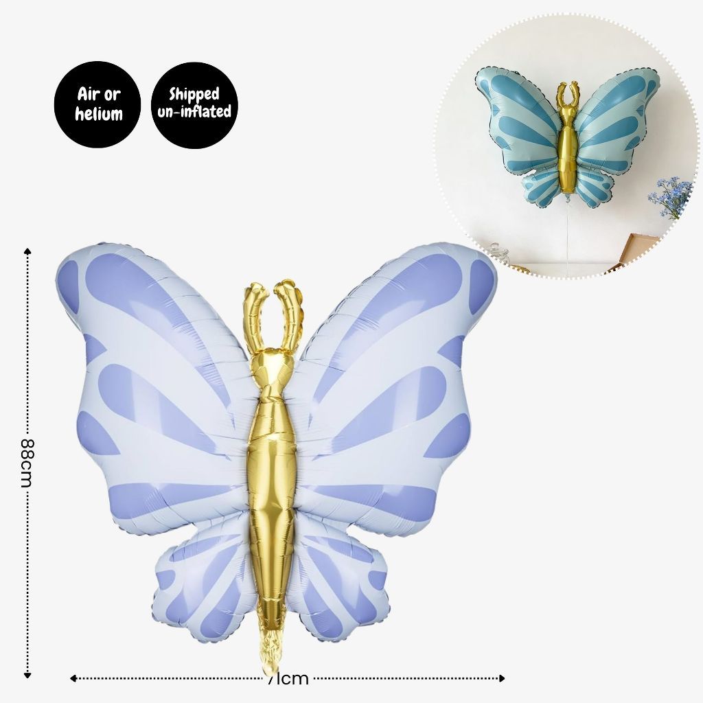 Personalised Butterfly Theme Birthday Party Balloon Banner Decoration