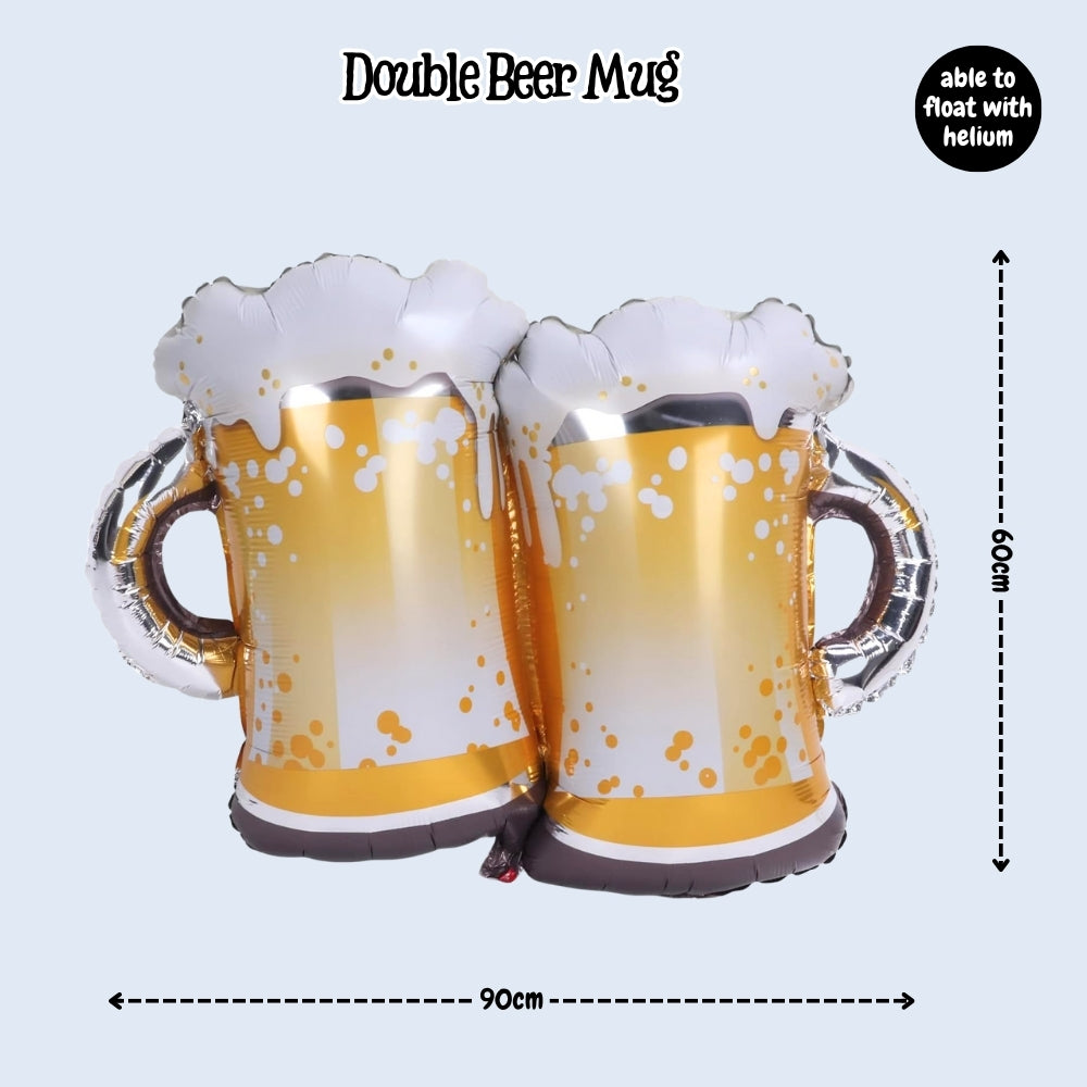 Large Size Champagne Whisky bear foil balloon for birthday party decoration