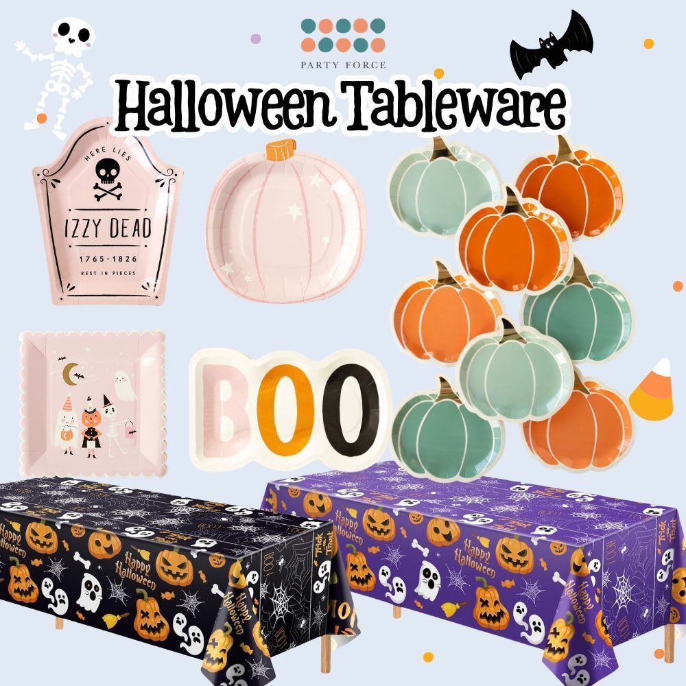 Halloween Disposable Tablecloth Tableware Paper Plates
