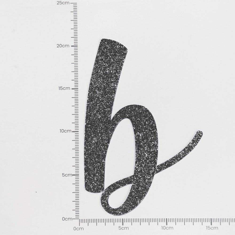 [SG Instock[ Customised Cursive Banner Glitter Black Script Font Custom Banner Happy Birthday Banner