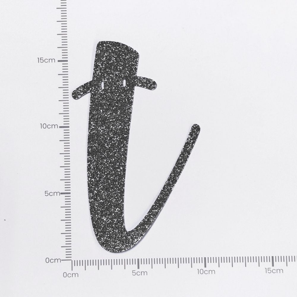 [SG Instock[ Customised Cursive Banner Glitter Black Script Font Custom Banner Happy Birthday Banner