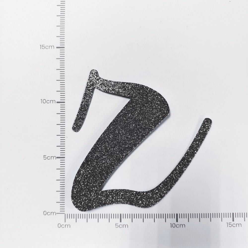 [SG Instock[ Customised Cursive Banner Glitter Black Script Font Custom Banner Happy Birthday Banner