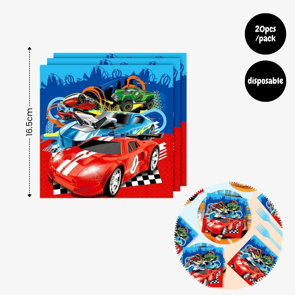 Personalised Hot Wheels Racing Theme Birthday Party Balloon Banner Decoration