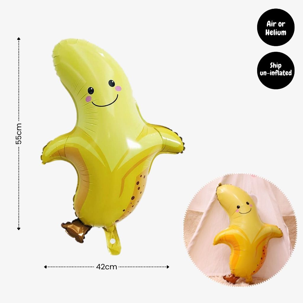Personalised Fruits and Vegetable Theme Birthday Balloon Party Balloon Banner Decoration
