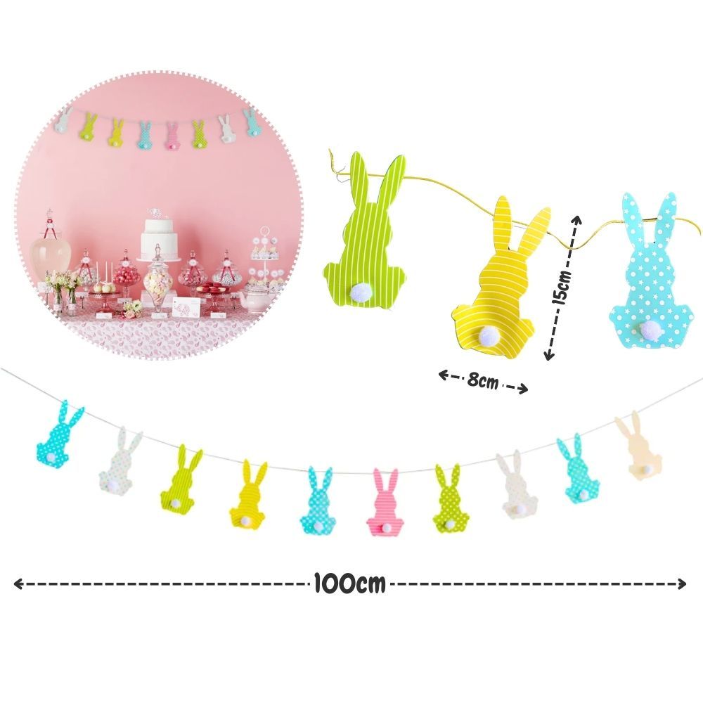 Easter Party Decoration Happy Easter Banner Balloon Easter Egg Gift