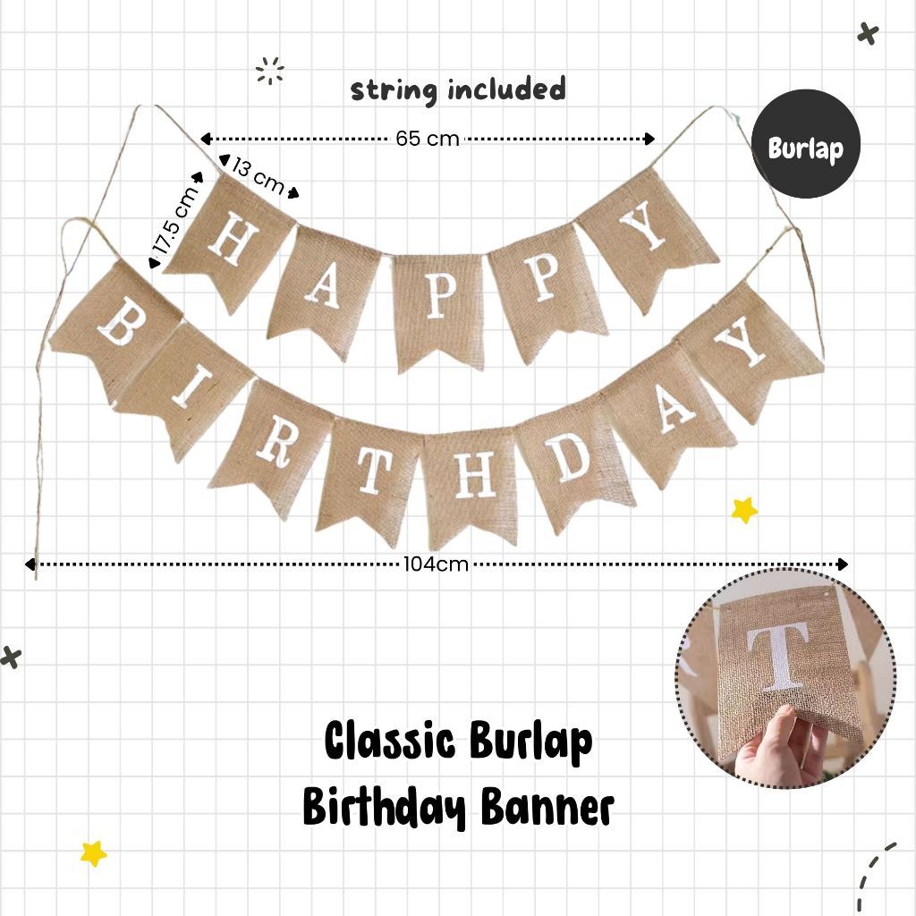 Happy Birthday Banner Garland Birthday Party Bunting Happy Birthday Foil Banner
