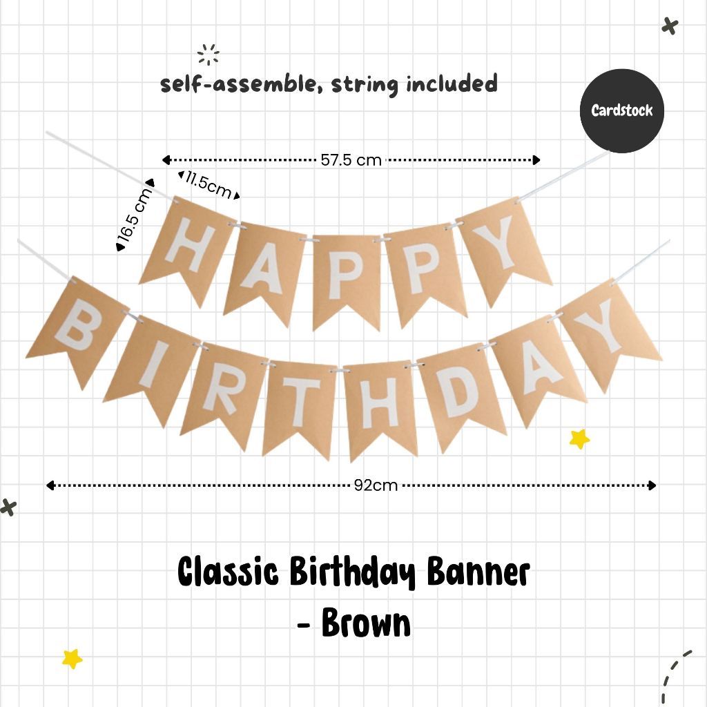 Happy Birthday Banner Garland Birthday Party Bunting Happy Birthday Foil Banner