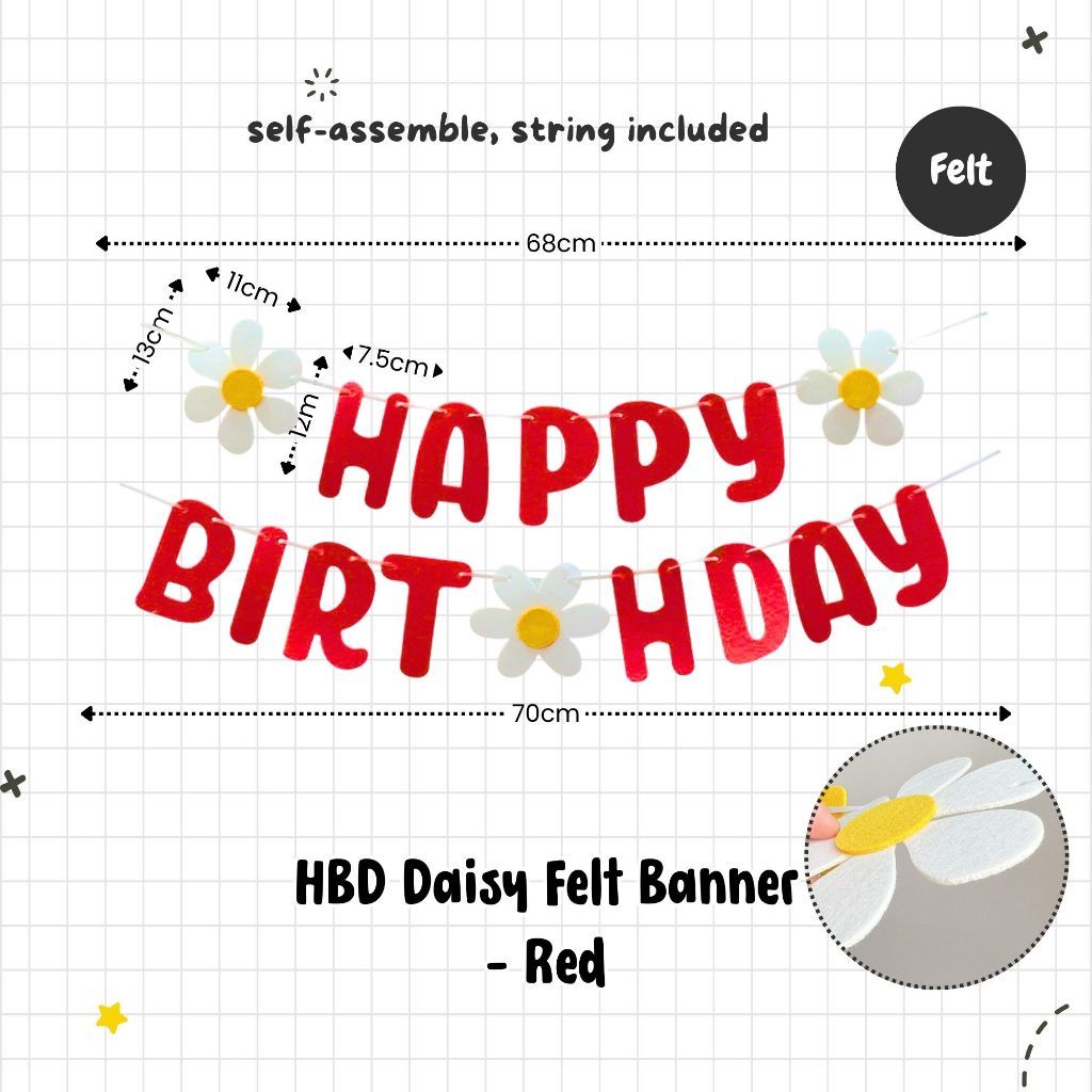 Happy Birthday Banner Garland Birthday Party Bunting Happy Birthday Foil Banner