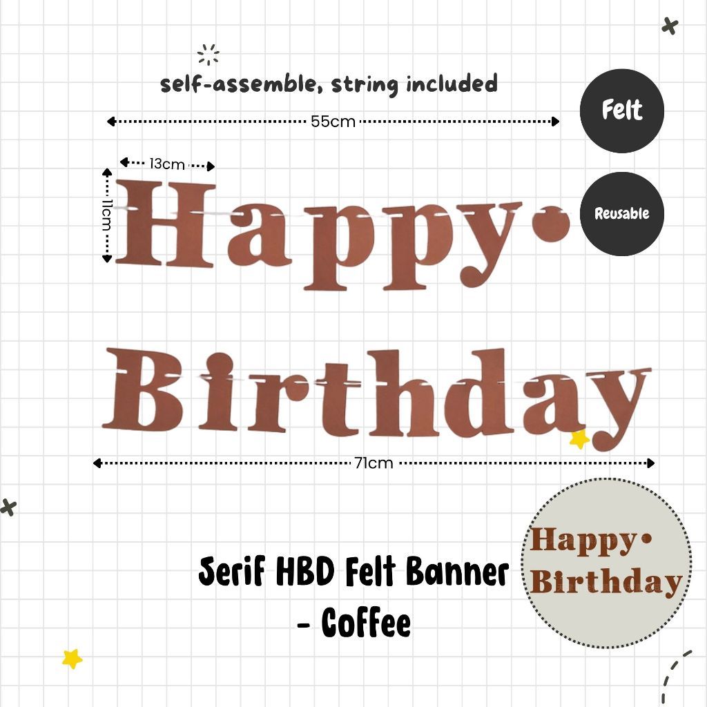 Happy Birthday Banner Garland Birthday Party Bunting Happy Birthday Foil Banner