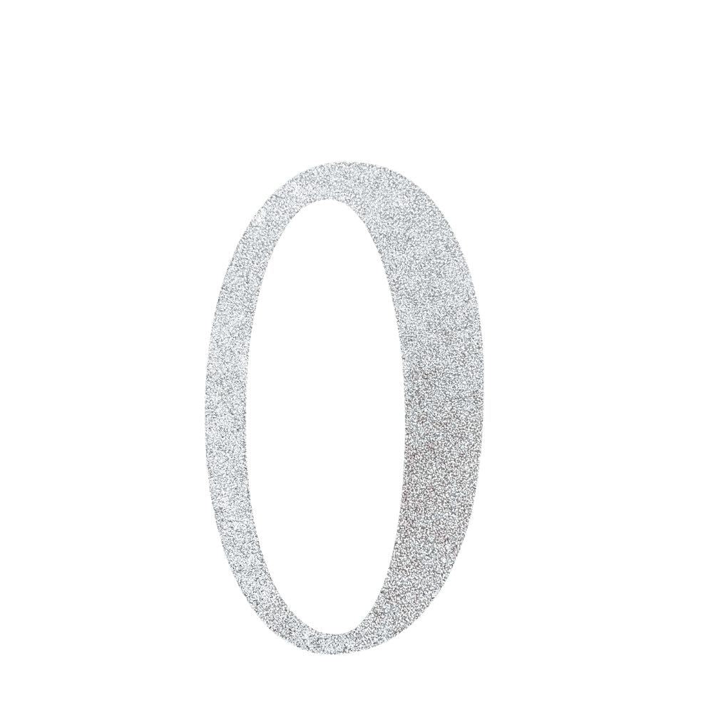 Custom Cursive Glitter Silver Script Font Banner