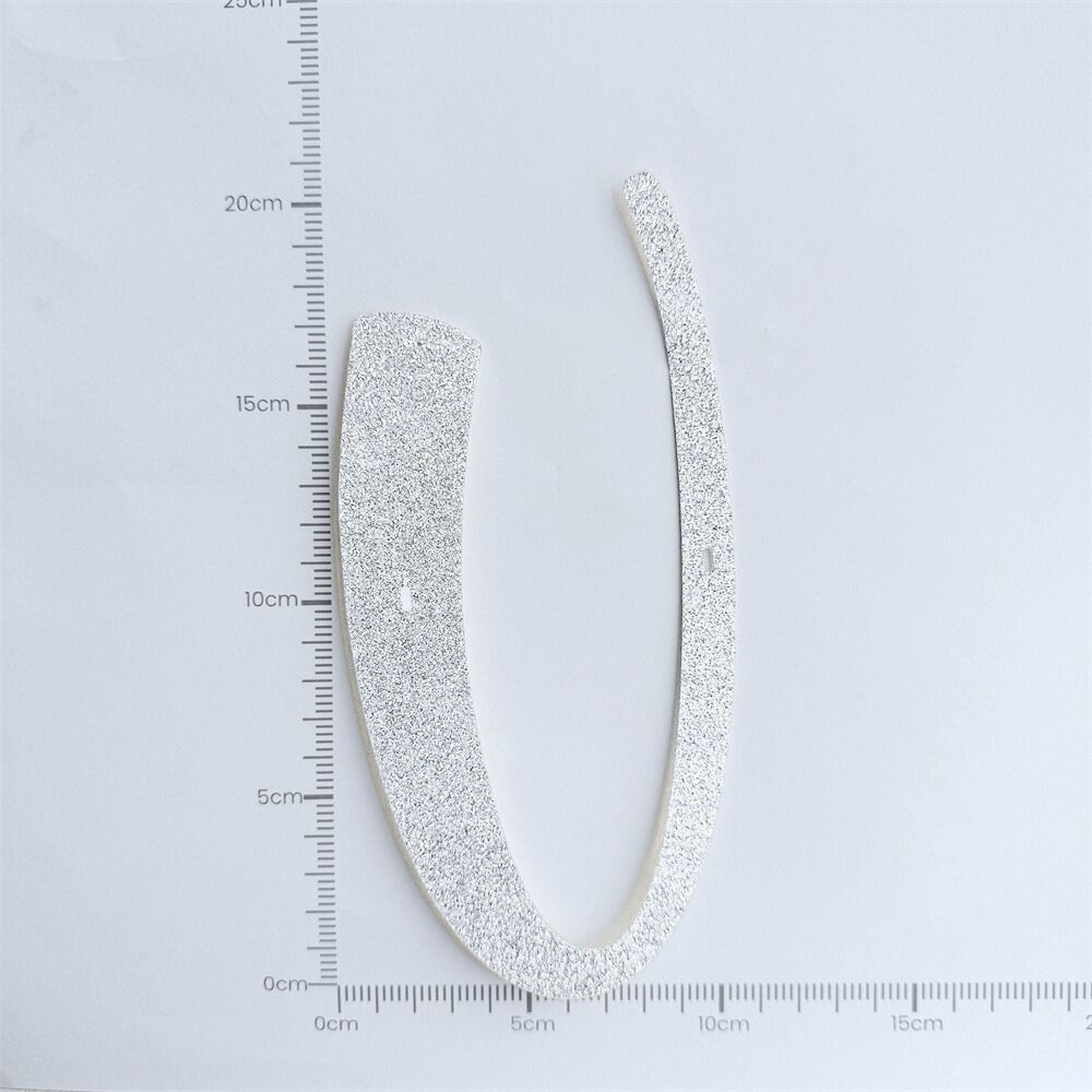 Custom Cursive Glitter Silver Script Font Banner