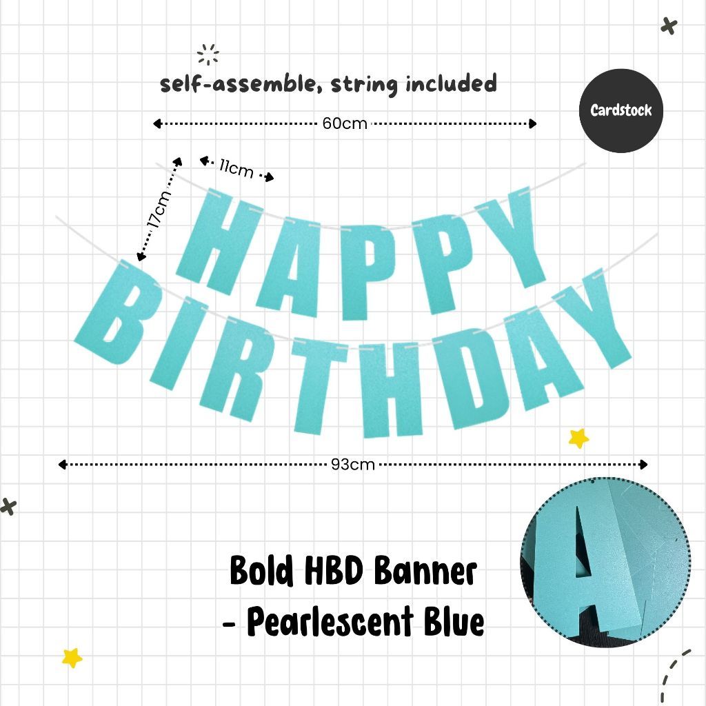 Happy Birthday Banner Garland Birthday Party Bunting Happy Birthday Foil Banner