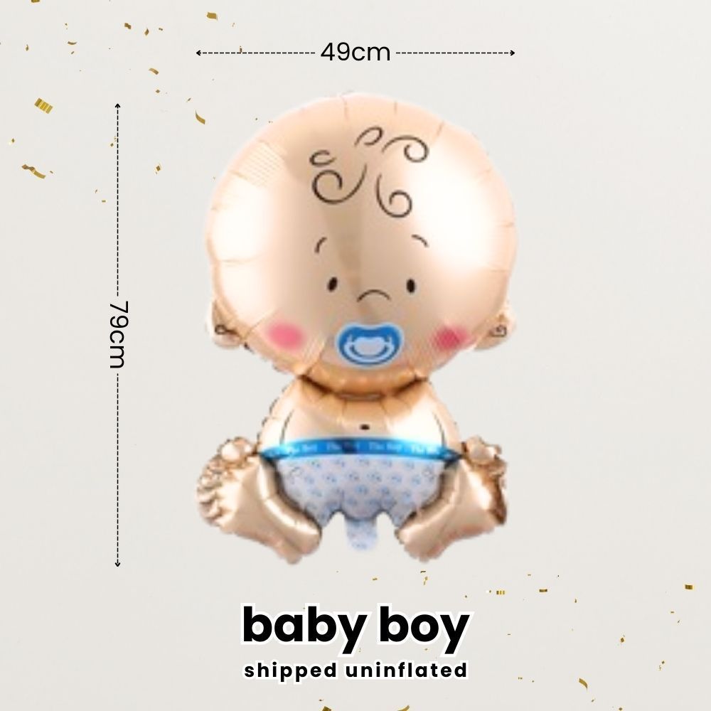 Gender Reveal Party Essentials Balloon Decoration Boy or Girl Banner Confetti Popper