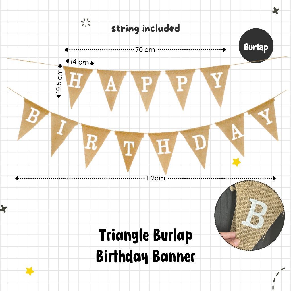 Happy Birthday Banner Garland Birthday Party Bunting Happy Birthday Foil Banner